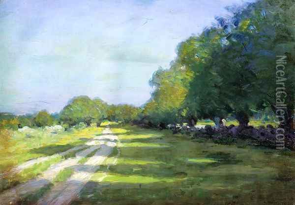 Sun Dappled Path 1895 Oil Painting - Arthur Wesley Dow