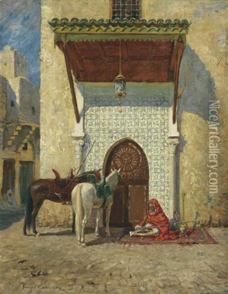 The Pasha's Door Oil Painting - Addison Thomas Millar