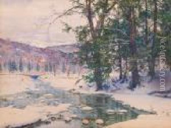 Paysage Enneige Oil Painting - Walter Launt Palmer
