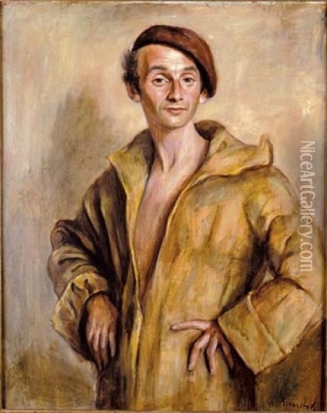 Portret Malarza Jana Rubczaka Oil Painting - Roman Kramsztyk