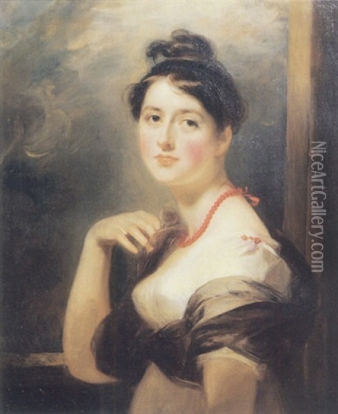 Mrs. John Williams Of Gwersylt Oil Painting - Thomas Lawrence