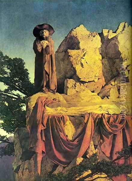 Scene of Snow White Oil Painting - Maxfield Parrish