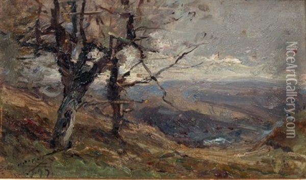 Paysage Dans Les Ravins Oil Painting - Emile Noirot