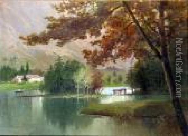 Paesaggio Alpino Oil Painting - Salvatore Petruolo