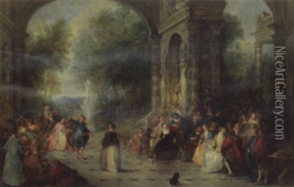 Les Plaisirs Du Bal Oil Painting - George Henry Andrews