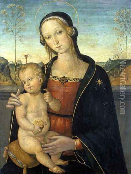 Madonna and Child, c.1500 Oil Painting - d'Assisi, Tiberio