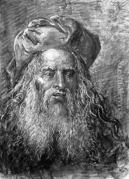 Portrait of a bearded old man Oil Painting - Leonaert Bramer