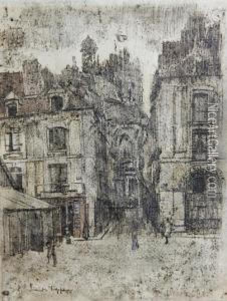 View Of St Jacques, Corner Of Rue Duquesne Oil Painting - Walter Richard Sickert