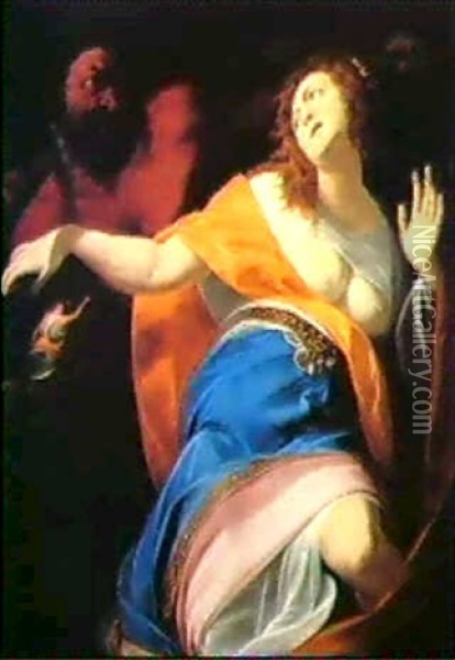 Dejanire Enlevee Par Le Centaure Nessus Oil Painting - Giovanni Battista Crespi (il Cerano)