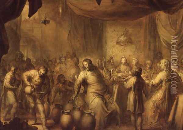 The Marriage at Cana Oil Painting - Adriaen Pietersz. Van De Venne