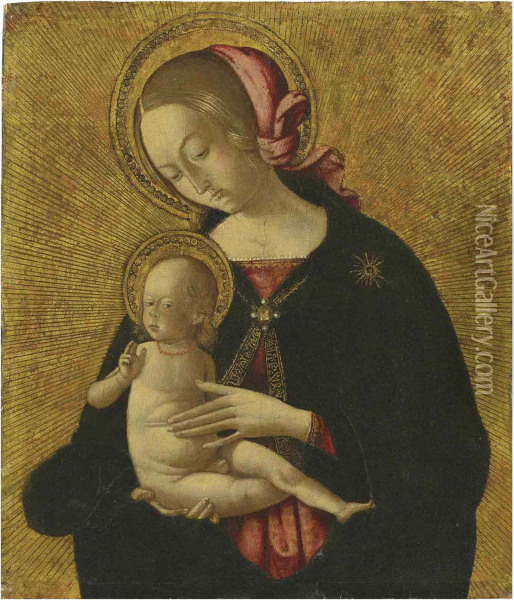 The Madonna And Child Oil Painting - Master Of The Liverpool Madonna