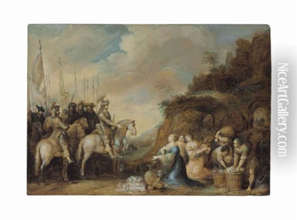 The Meeting Of David And Abigail Oil Painting - Frans Francken the Elder