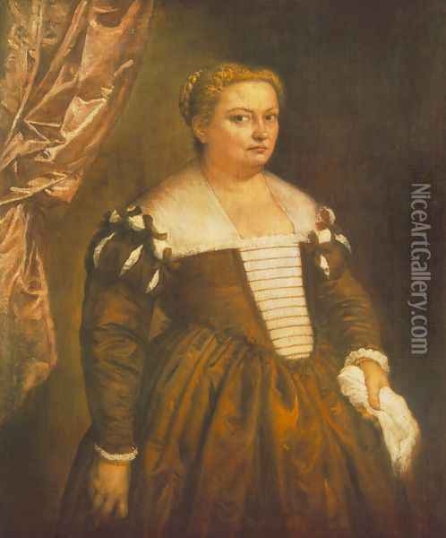 Portrait of a Venetian Woman Oil Painting - Paolo Veronese (Caliari)
