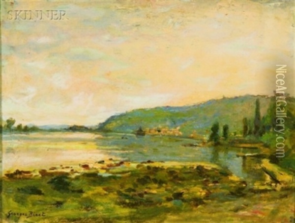 Bords De Seine Oil Painting - Georges Jules Ernest Binet