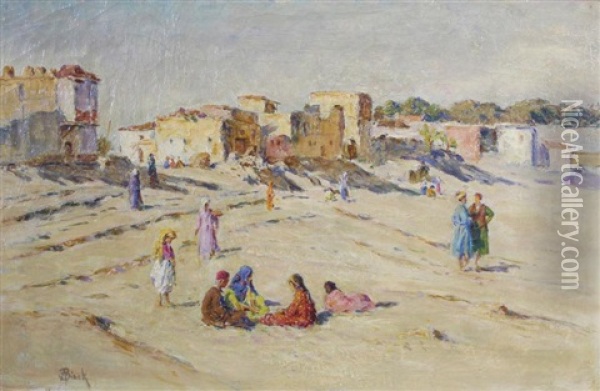 Le Village Berbere Oil Painting - Alphonse Birck