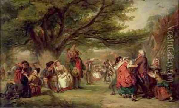 Village Merrymaking Oil Painting - William Powell Frith
