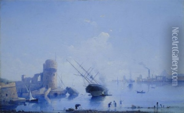 Veduta Costiera Oil Painting - Ugo Manaresi