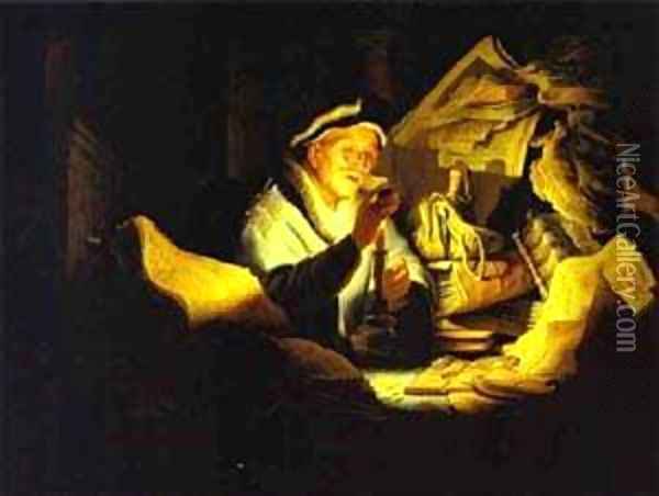 Parable Of The Rich Man 1627 Oil Painting - Harmenszoon van Rijn Rembrandt