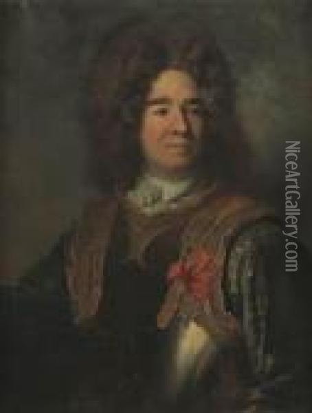 Portrait Presume De Jean - Thomas, Comte De Berulle, Lieutenant
General Des Armees Du Roi Oil Painting - Nicolas de Largillierre