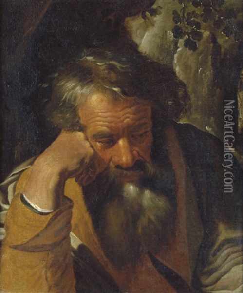 Der Evangelist Matthaus Oil Painting - Artus Wolfaerts
