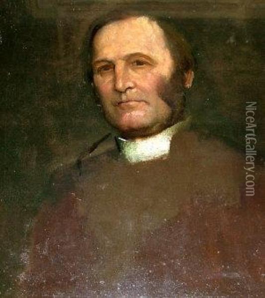 Portrait Of Frederick Temple Oil Painting - George Frederick Watts