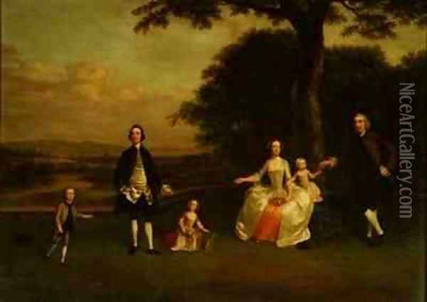 The Till Family Oil Painting - Arthur Devis