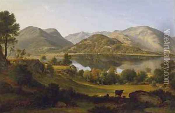 Ullswater early morning Oil Painting - John Glover