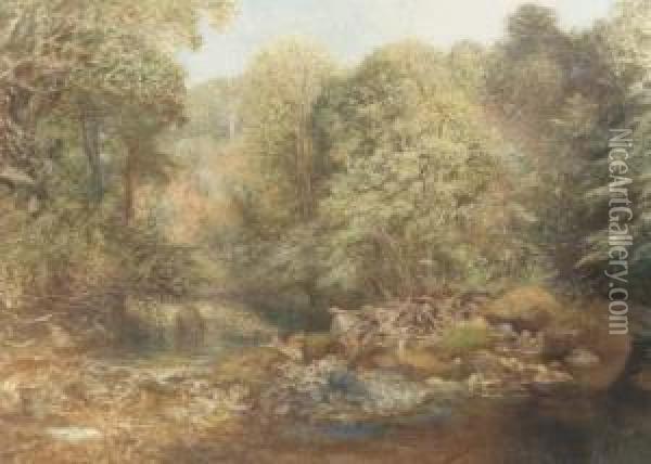 Rokeby, Yorkshire Oil Painting - Alfred William Hunt