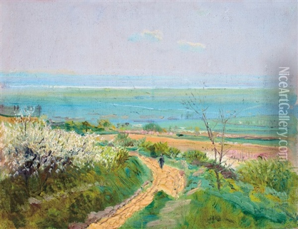 Springtime Blossom Oil Painting - Laszlo Mednyanszky
