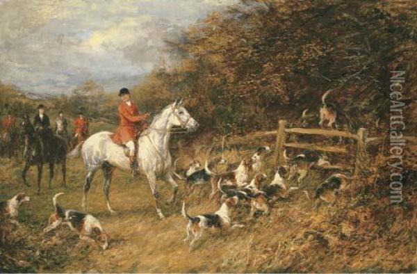 In For The Kill Oil Painting - Heywood Hardy