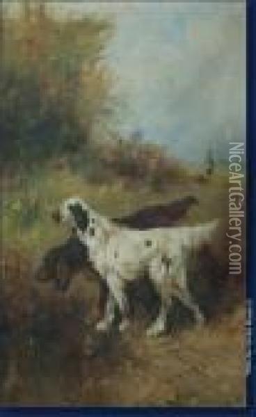 Epagneuls A La Chasse Oil Painting - Henry Schouten