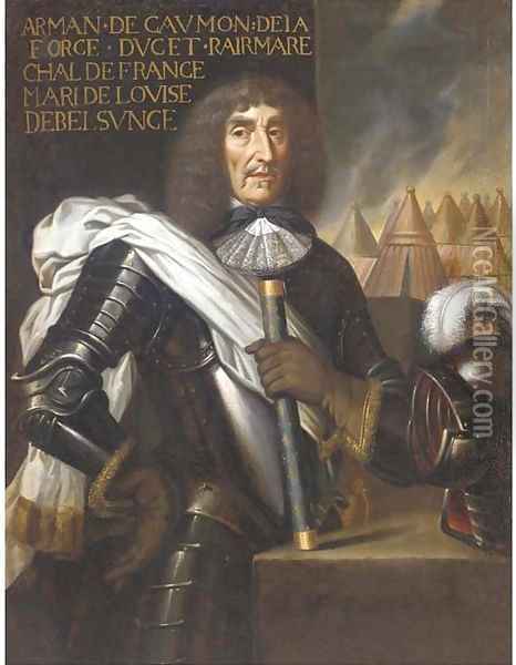 Portrait of Armand de Caumont, duc de La Force (c. 1580-1675) Oil Painting - Philippe de Champaigne