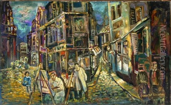 Paris Oil Painting - Constant Kozovine