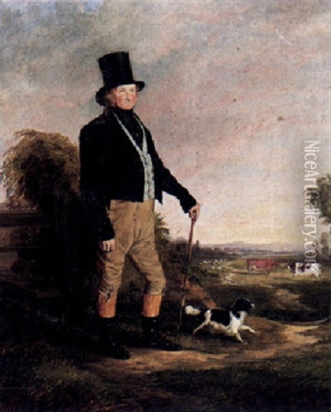 Portrait Of Mr. Bevan Of Spring's Farm, Rivens Hall, Witham, Essex Oil Painting - Richard Ansdell
