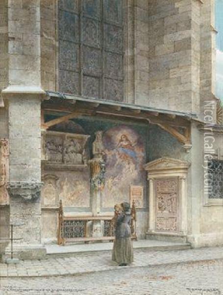 Die Armenseelen-nische An Der St. Stephanskirche Oil Painting - Richard Moser