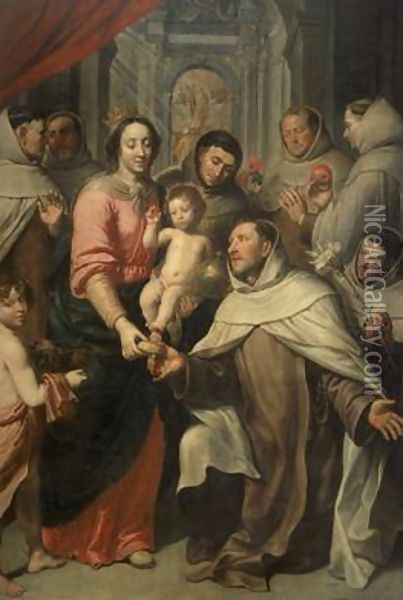The Virgin of the Carmelites Oil Painting - Pieter van Lint