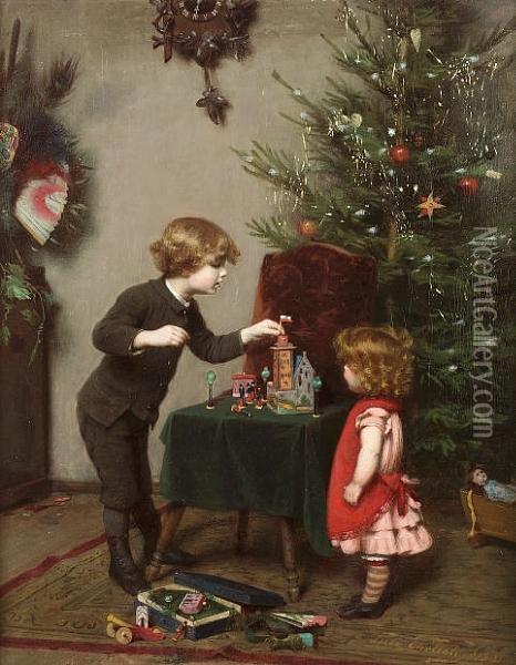Christmas Oil Painting - Felix Ehrlich