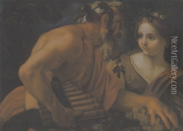 Bacchus Und Bacchantin Oil Painting - Johann Carl Loth