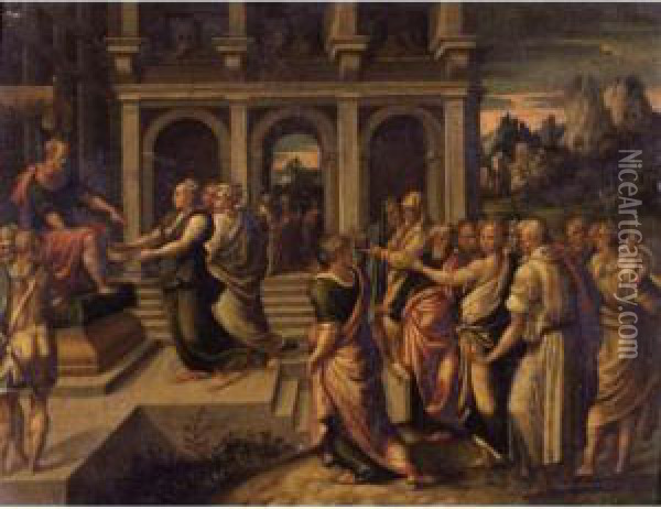 Property Of A Private Collector Oil Painting - Girolamo da Carpi