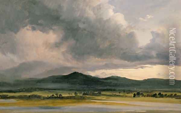 Study of a Highland Landscape Oil Painting - Sir Edwin Henry Landseer