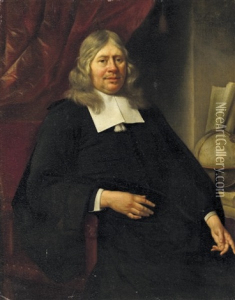 Portrait Of A Scholar Oil Painting - Jan van Neck