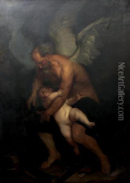 Le Temps Ravissant L'amour Oil Painting - Sir Anthony Van Dyck