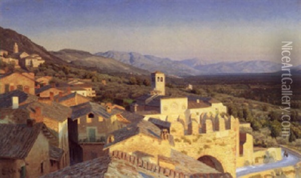 Parti Fra Assisi Oil Painting - Henrik Gamst Jespersen