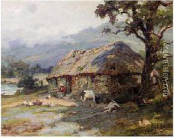 The Crofter's Wife Oil Painting - William Pratt