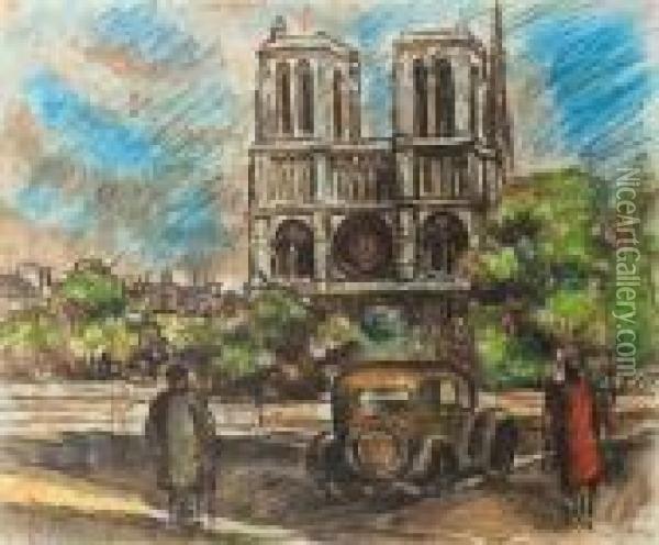 Paris, Notre-dame Oil Painting - Pierre De Belay