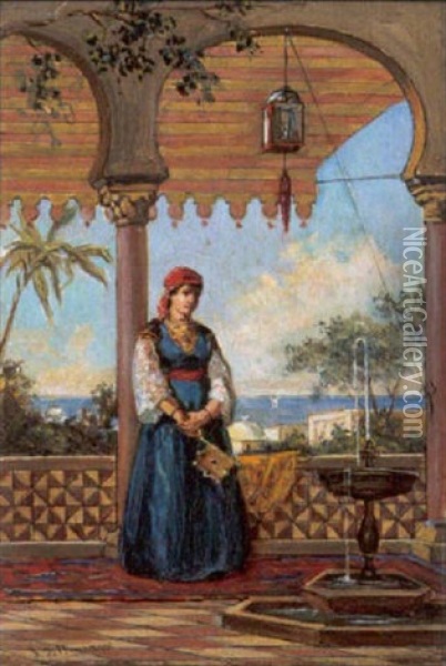 Femme Israelite, Algerie Oil Painting - Jan Baptist Huysmans