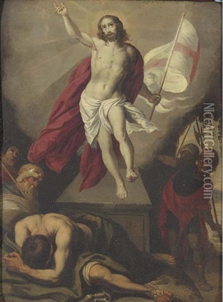 The Resurrection Oil Painting - Annibale Carracci