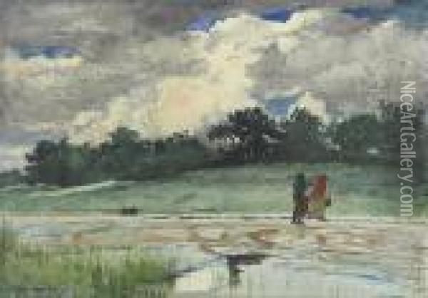 After The Rain, Prouts Neck Oil Painting - Winslow Homer