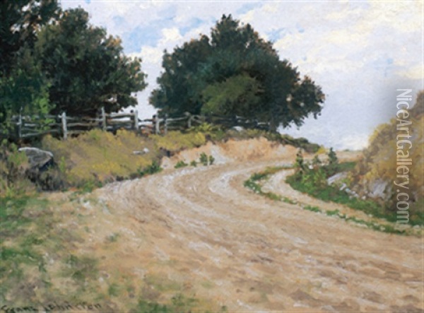 The Rolling Road To Penetang Oil Painting - Francis Hans Johnston