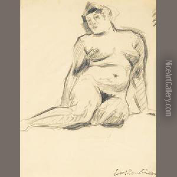 Female Nude Oil Painting - Emile-Othon Friesz